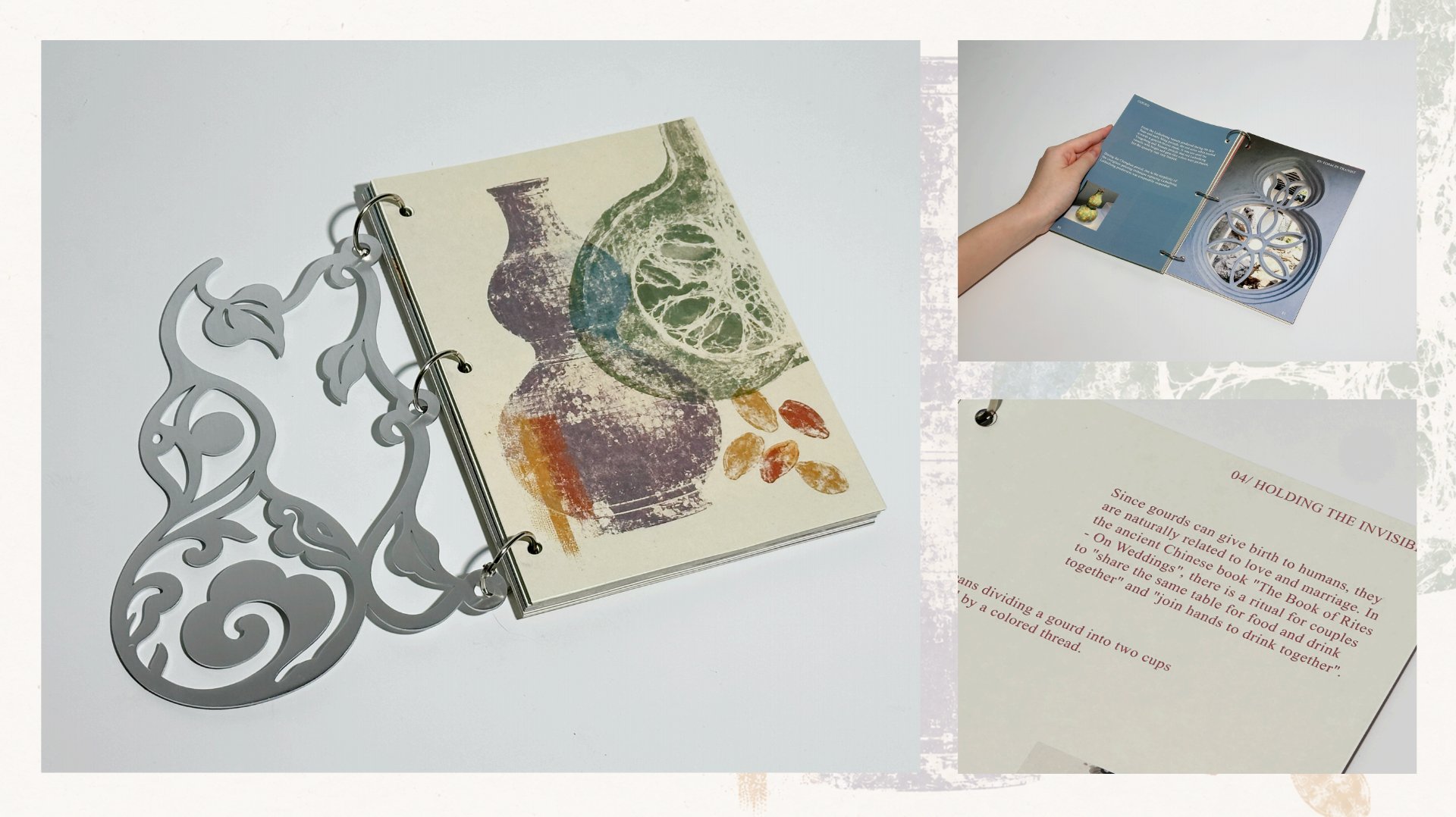 Laser-cut cover and inner spreads