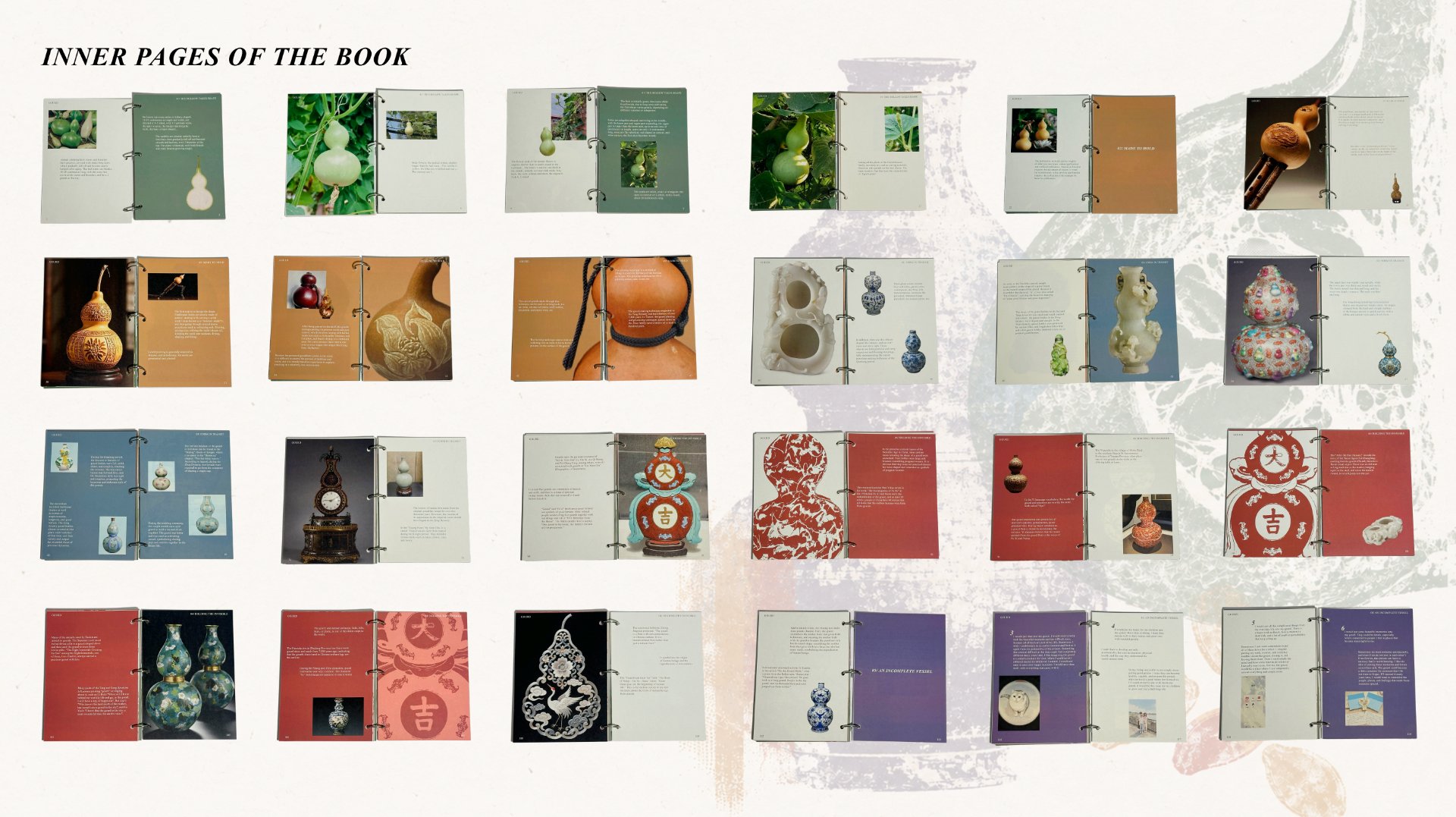 Inner pages of the book